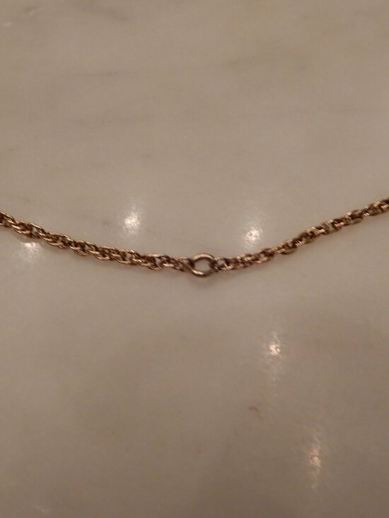 Gold Tone 28 Inch Rope Chain - Picture 5 of 5